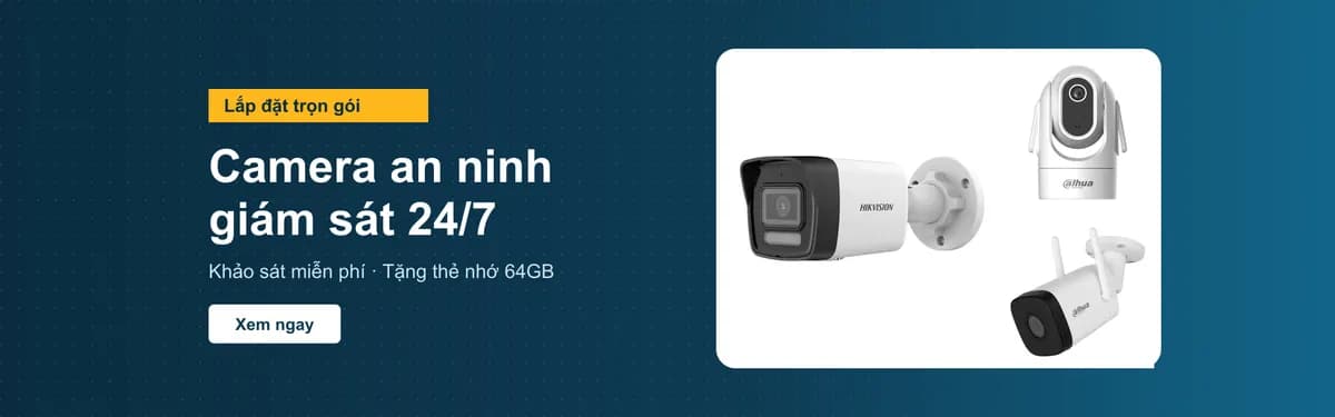Camera an ninh lắp đặt trọn gói